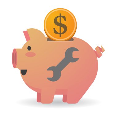 Bir anahtar ile izole kumbara