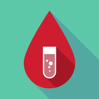 Uzun gölge kan damlası ile kimyasal tüp bebek