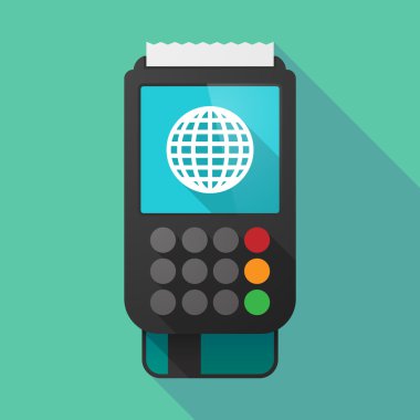 Uzun gölge dataphone dünya Küre