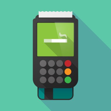 Uzun gölge dataphone bir sigara ile