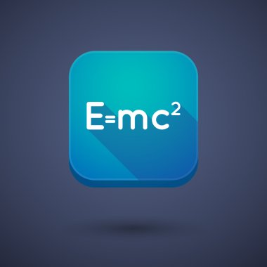 Uzun gölge app düğmesini görelilik teorisi formu ile kare