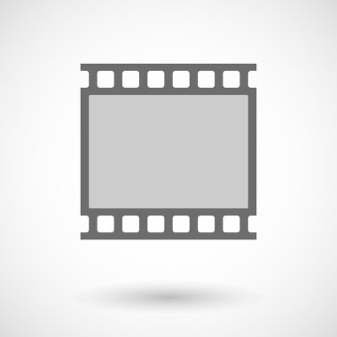 Bir fotoğraf 35mm film şeridi izole vektör çizim