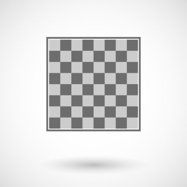 Bir satranç tahtası izole vektör çizim