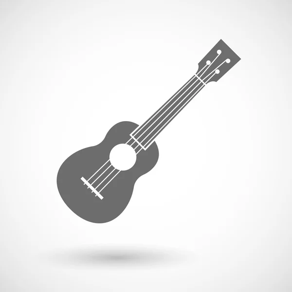Vector illustration of   an ukulele — Stock Vector