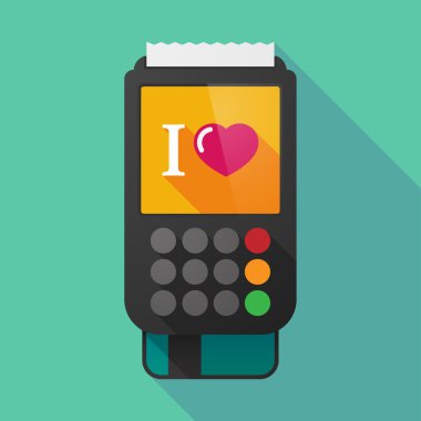 Uzun gölge dataphone bir 