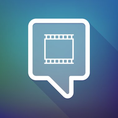 Bir phot ile degrade arka plan üzerinde uzun gölge araç ucu simgesi