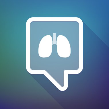 Bir healt ile degrade arka plan üzerinde uzun gölge araç ucu simgesi