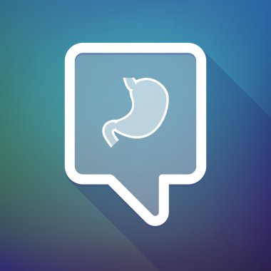 Bir healt ile degrade arka plan üzerinde uzun gölge araç ucu simgesi