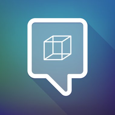 Küplü degrade arka planda uzun gölge araç ipucu simgesi 