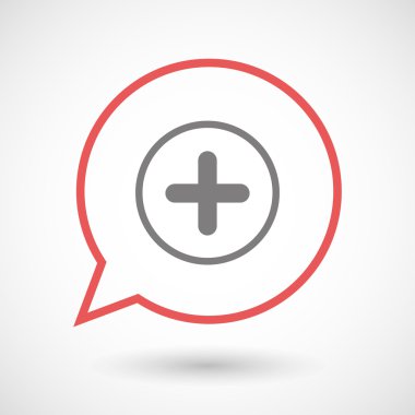 İzole hat sanat komik balon topla işaretiyle