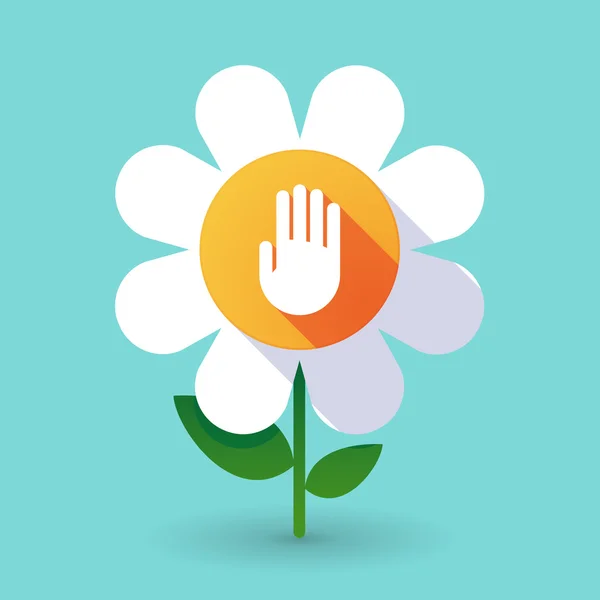 Vector flower with a hand — Stock Vector