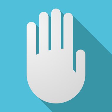 Uzun gölge beyaz el 