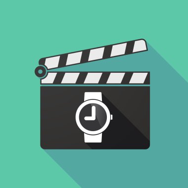 Uzun gölge Klaket ile kol saati