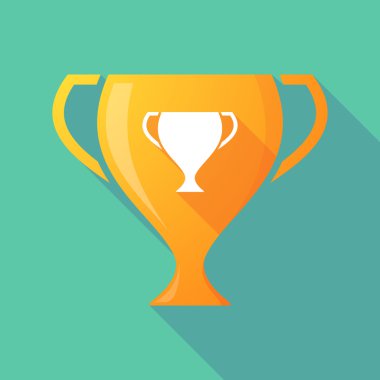 Uzun gölge Ödülü Kupası simgesi ile bir ödül Kupası