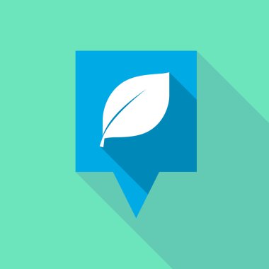 Uzun araç ipucu simgesini bir yaprak ile