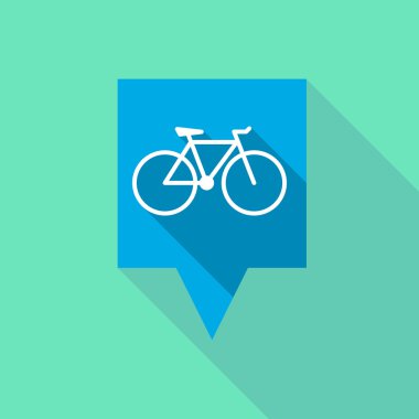 Uzun araç ipucu simgesini bir bisiklet ile