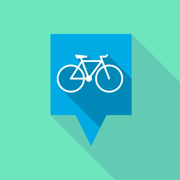 Icono de punta de herramienta larga con una bicicleta — Vector de stock