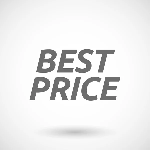 En iyi fiyat metin gösterimi — Stok Vektör