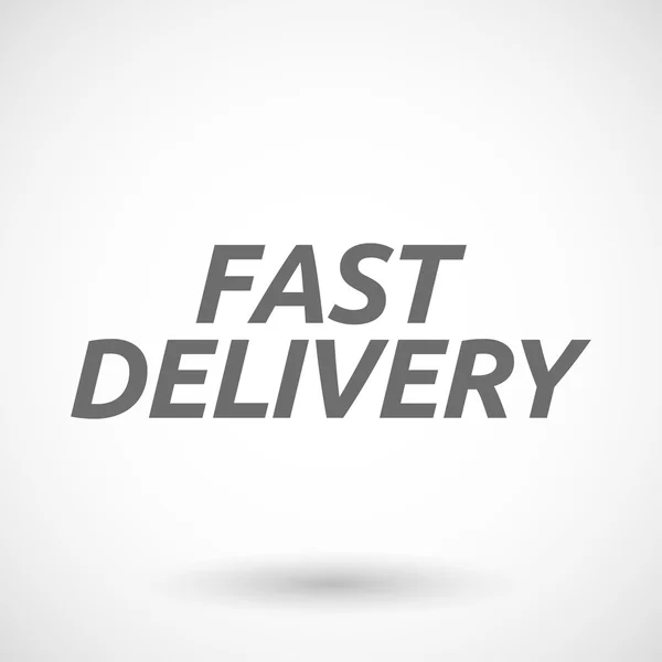 Illustration of    the text FAST DELIVERY — Stock Vector