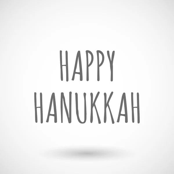 Ilustración del texto HAPPY HANUKKAH — Archivo Imágenes Vectoriales