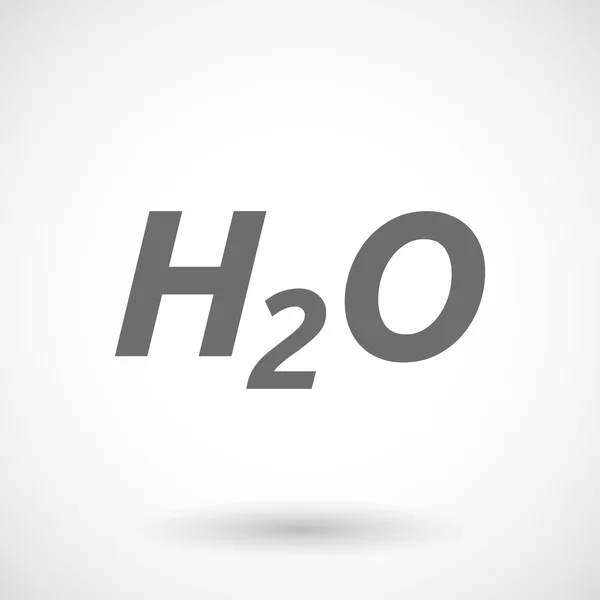 H2o のテキストのイラスト — ストックベクタ