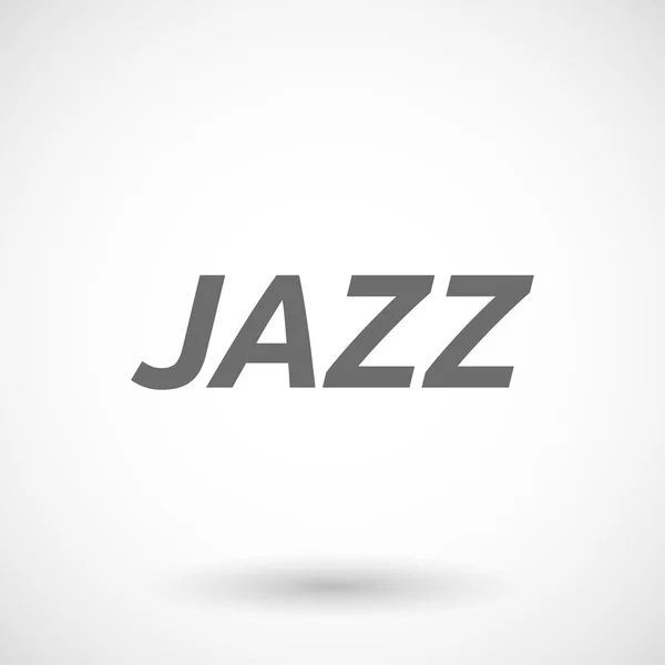 Εικονογράφηση του κειμένου τζαζ — Διανυσματικό Αρχείο