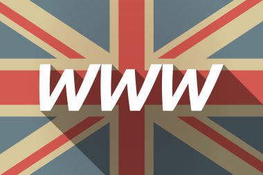 Uzun metin Www ile gölge İngiltere bayrağı