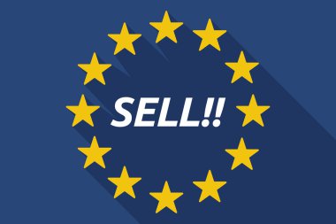 Uzun gölge Avrupa Birliği bayrağı metin ile satmak!!