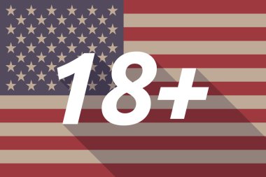 Uzun gölge ABD bayrağı 18 metinle+