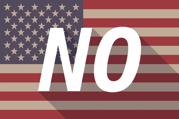 Σκιά καιρό σημαία των ΗΠΑ με το κείμενο δεν — Διανυσματικό Αρχείο