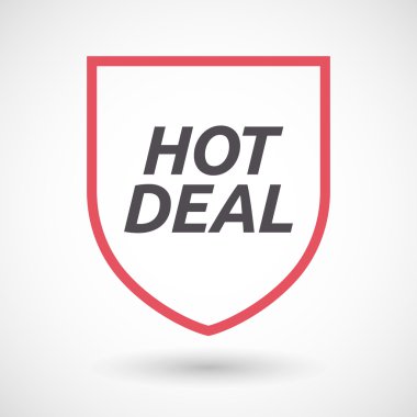 İzole hat sanat kalkan kutsal kişilerin resmi metin ile sıcak fırsat