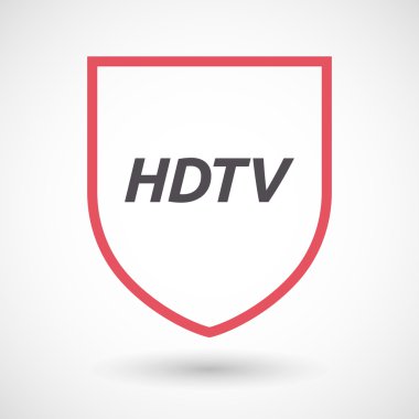 İzole hat sanat kalkan kutsal kişilerin resmi metin Hdtv ile