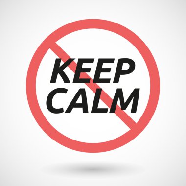 Yasak sinyal tutmak sakin metinle izole