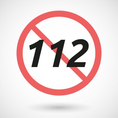 112 metinle yasak sinyali izole