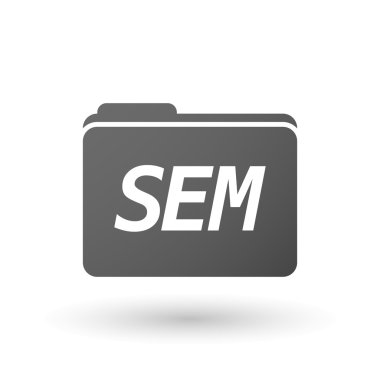 Metin Sem ile izole klasör simgesi