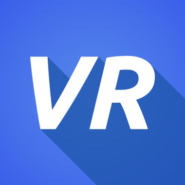 Sanal gerçeklik kısaltma Vr uzun gölge gösterimi