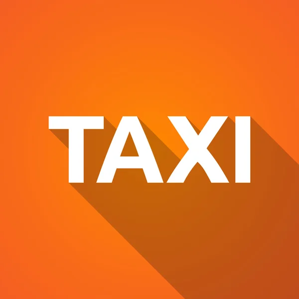 Ilustração de sombra longa do texto TAXI — Vetor de Stock