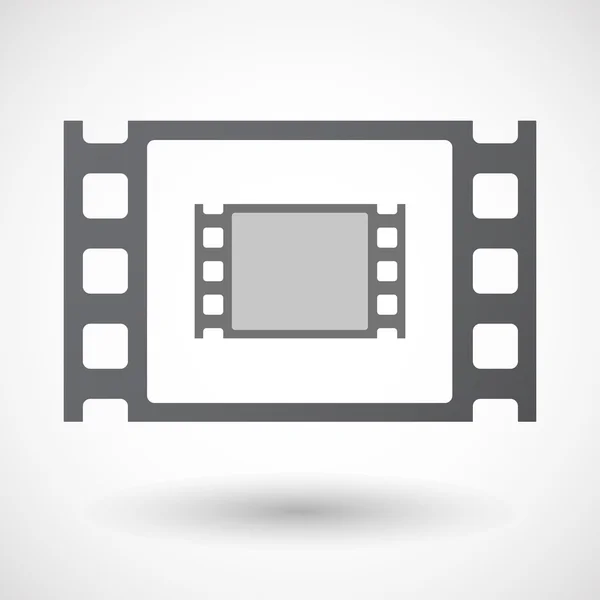 映画フォトグラムと孤立した 35 mm フィルムのフレーム — ストックベクタ