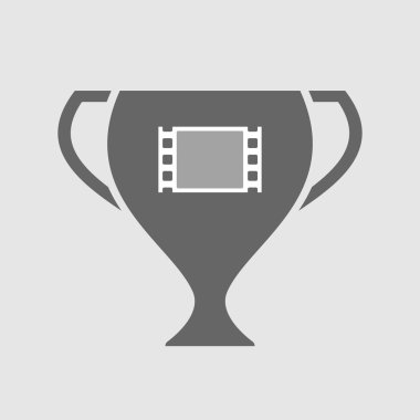 İzole Ödülü Kupası simgesi ile bir film photogram