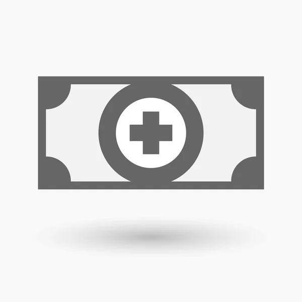 Isolée icône de billet de banque avec — Image vectorielle