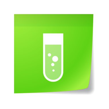 Yapışkan notu ile kimyasal tüp bebek