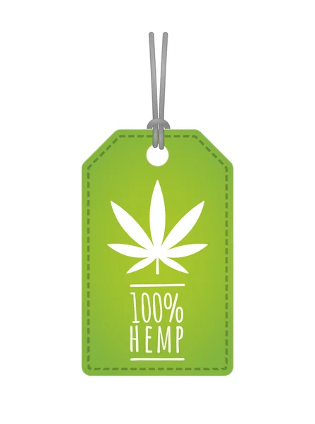 etiket kenevir yaprağı