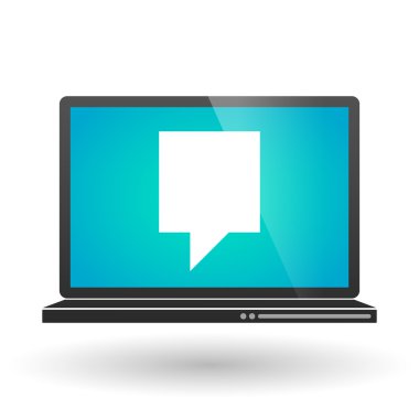 bir araç ipucu ile dizüstü bilgisayar