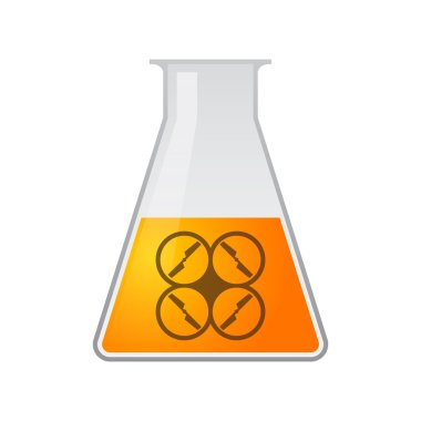 bir dron kimyasal test tüpü