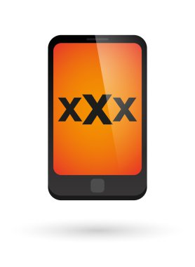 Üçlü x işareti ile Smartphone