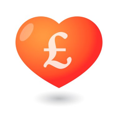 bir para birimi simgesi kalp