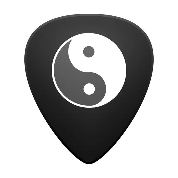 Gitaar te halen met een ying yang — Stockvector