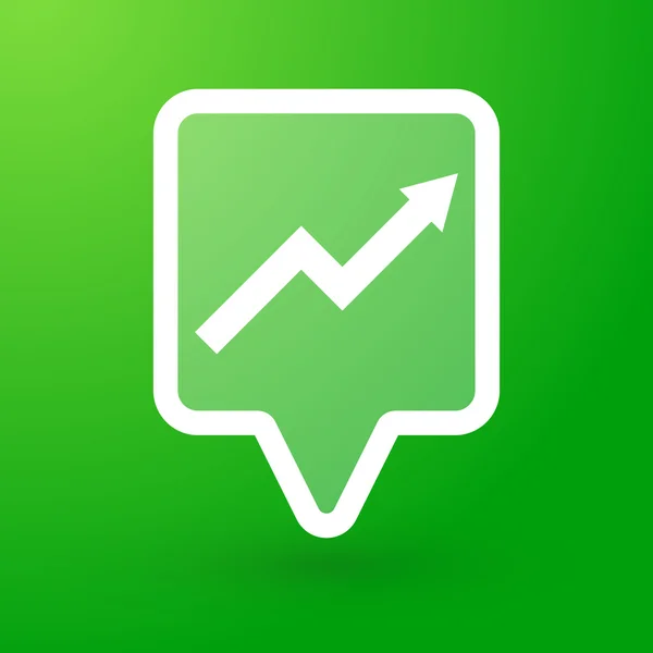 Ponta de ferramenta quadrada com um gráfico — Vetor de Stock