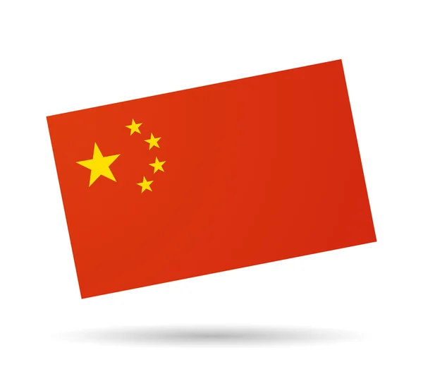 Vlag van China — Stockvector