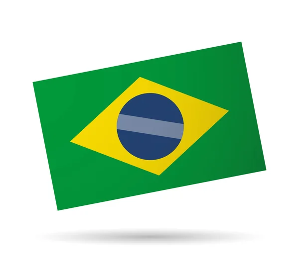 Brazil flag — Stock Vector